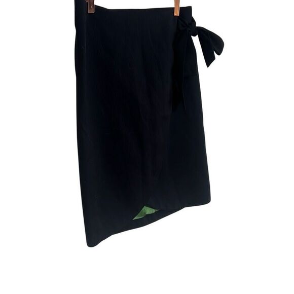 Tulle Wrap Tie Ribbon Mini Skirt Black Size Medium - Picture 2 of 8